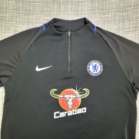 CHELSEA 2017 2018 Training Football Soccer Squad Drill Top NIKE Men's XL - Picture 6 of 8
